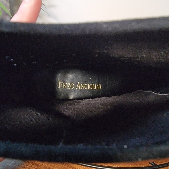 Enzo Angiolini | 6 Black Suede Gettup Boot Perforated Booties - Picture 10 of 13